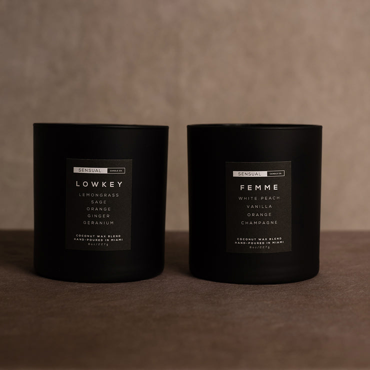 Sensual Candle Co. Duo Sensual Set Femme and Lowkey Sensual Candles