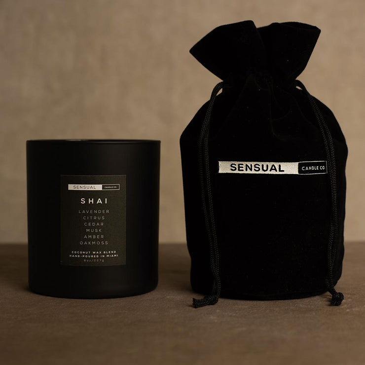 Sensual Candle Co. Shai Sensual Candle and Velvet Bag