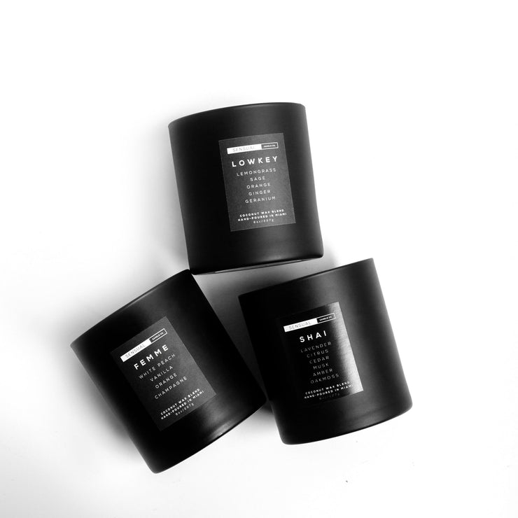 Sensual Candle Co. Sensual Coconut Wax Candle Trio